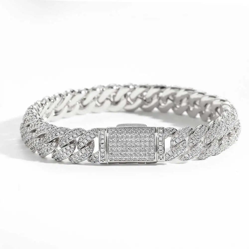 IceKing 10MM Double-Row Iced Cuban Link Chain