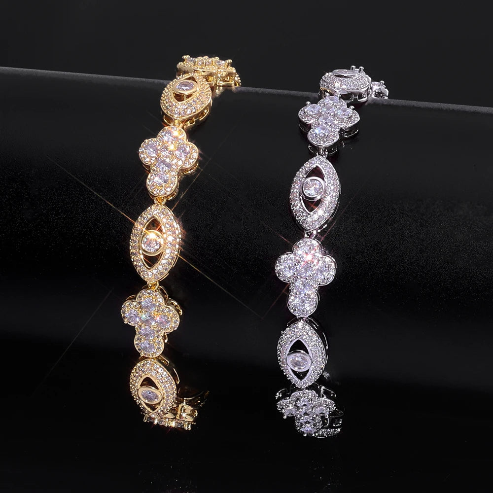 EYECRUX™ Iced Cross Bracelet